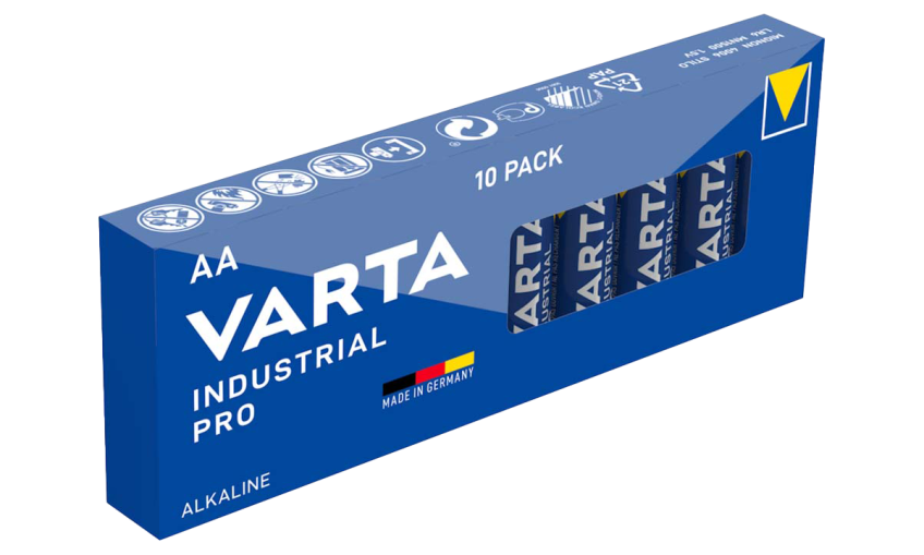 Алкални батерии АА Varta Industrial Pro AA - 10 броя