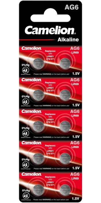 Алкални батерии AG6 Camelion - LR921 - 371 - 171