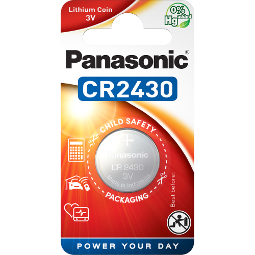 Литиева батерия CR2430 Panasonic CR2430 - 3V