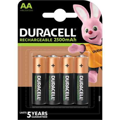 Акумулаторни батерии АА Duracell AA - 2500 mAh - 1.2V